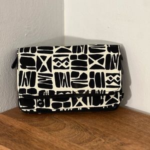 Black and white wallet